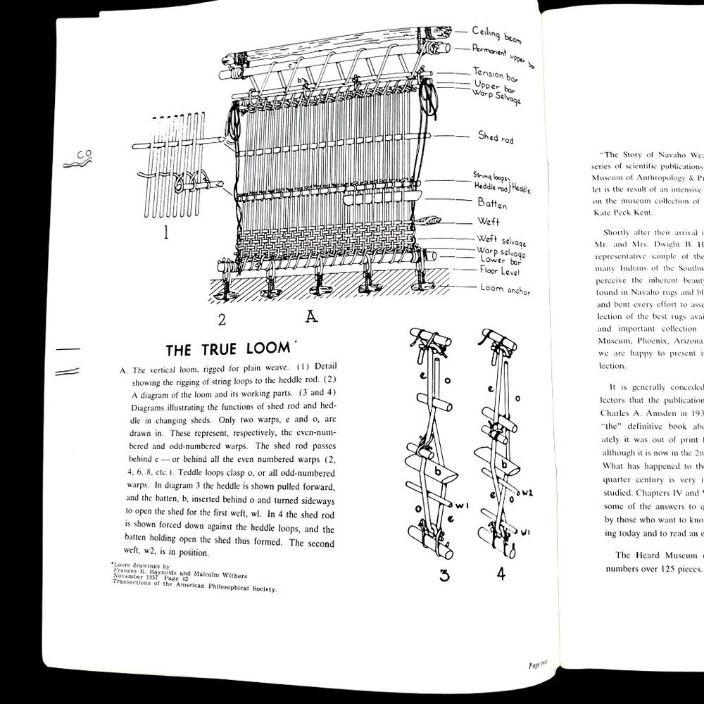 Book The Story of Navajo Weaving By Kate Peck Kent 1961 Heard Museum 61-17172 - Picture 3 of 16